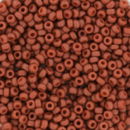 Miyuki Rocailles 11/0 Opaque matte burnt sienna red 11-2315
