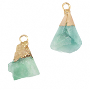 Naturstein Anhänger Aventurinquarz Crysolite green-gold