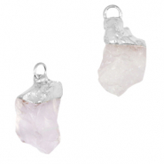 Naturstein Anhänger Crystal-silver