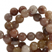 Naturstein Perlen Quarz 8mm Tawny-brown