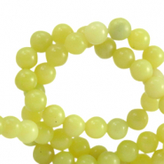 Naturstein Perlen Seraphinit 6mm Greenish yellow
