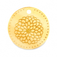 Plexx Anhänger 20mm Geburtsblume November-Chrysantheme Gold