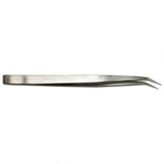 Beadsmith Pinzette gebogen Silber
