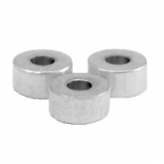 Stainless Steel - Rostfrei Stahl Perlen Disc 4mm Silber
