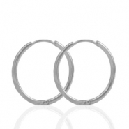 Ohrringe aus Stainless Steel - Rostfreiem Stahl Creolen 19mm Silver