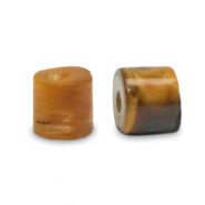 Natursteinperlen Tigerauge Disc 3x2mm Golden brown