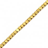 Hematite Perlen Cube 2mm Gold