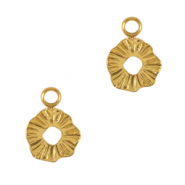 Stainless Steel - Rostfrei Stahl Anhänger 8mm Gold