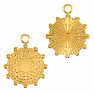 Stainless Steel - Rostfrei Stahl Anhänger 13mm Gold