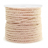 Makramee Band geflochten 2mm Gold-light pink