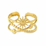 Ringe aus Stainless Steel - Rostfreiem Stahl Gold