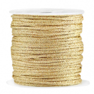 Makramee Band geflochten 2mm Gold