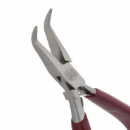 Beadsmith Flachzange gebogen Rot-silber