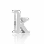 Metall Perlen Buchstabe DQ K Antik silber (Nickelfrei)