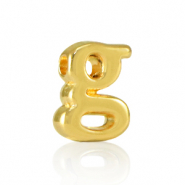 Metall Perlen Buchstabe DQ G Gold (Nickelfrei)