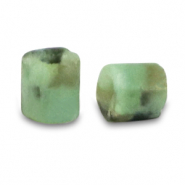 Natursteinperlen Marmor Disc 2x2mm Marble mint green