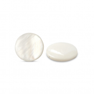 Muschel-Perlen S&uuml;&szlig;wasserperlmutts 8mm White (Naturliche Farbe Muschel)