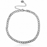 Fusskettchen aus Stainless Steel - Rostfreiem Stahl Kettenglieder Silber