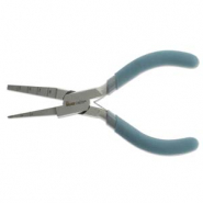 Beadsmith Square Rite Zange mit Feder Turquoise-silber