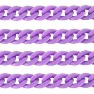 Acrylkette 22mm matt Petal purple