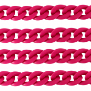 Acrylkette 18mm matt Magenta pink