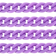 Acrylkette 18mm matt Petal purple
