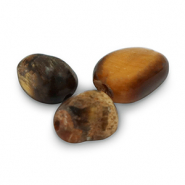 Naturstein Perlen Tigerauge Golden brown