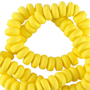 Polymer Perlen Rondell 7mm Sunburst yellow
