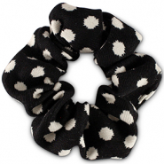Haargummi Dots Black-white