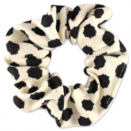 Haargummi Dots White-black