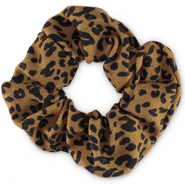 Haargummi Leoparden-Print Tan brown-black