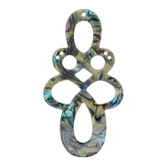 Resin Anh&auml;nger Barock Multicolor marble
