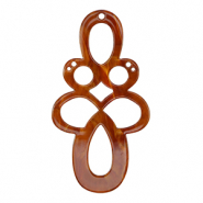 Resin Anh&auml;nger Barock Topaz brown