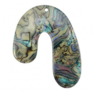 Resin Anh&auml;nger im Organicdesign Multicolor marble