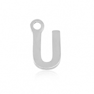 Stainless Steel - Rostfrei Stahl Anhänger Initial U Silver
