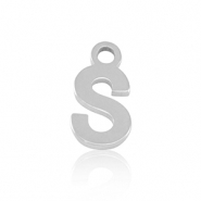Stainless Steel - Rostfrei Stahl Anhänger Initial S Silver