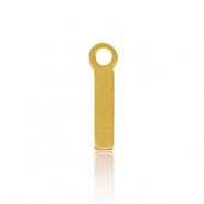 Stainless Steel - Rostfrei Stahl Anhänger Initial I Gold