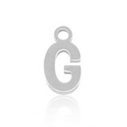 Stainless Steel - Rostfrei Stahl Anhänger Initial G Silver