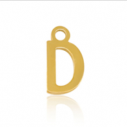 Stainless Steel - Rostfrei Stahl Anhänger Initial D Gold