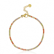Armb&auml;nder aus Stainless Steel - Rostfreiem Stahl Gold-multicolour