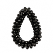 Top Facett Anh&auml;nger Tropfen Black