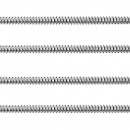 Stainless Steel - Rostfrei Stahl Schmuckzubeh&ouml;r Gliederkette Schlangen 2.5mm Silber