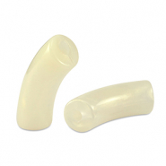 Tube Acrylperlen shiny Golden off white