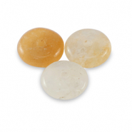Natursteinperlen Quarz Rondell 6mm Yellow