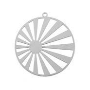 Stainless Steel - Rostfrei Stahl Anhänger Bohemian 28mm Silver
