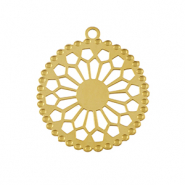 Stainless Steel - Rostfrei Stahl Anhänger Bohemian 20mm Gold