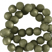 Super Polaris Apaco Perlen 4 mm rund matt Sea green