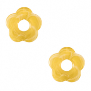 Acryl Anh&auml;nger Blume Yellow