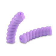 Tube Acrylperlen Twisted Purple