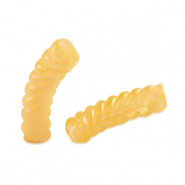 Tube Acrylperlen Twisted Transparent spectra yellow